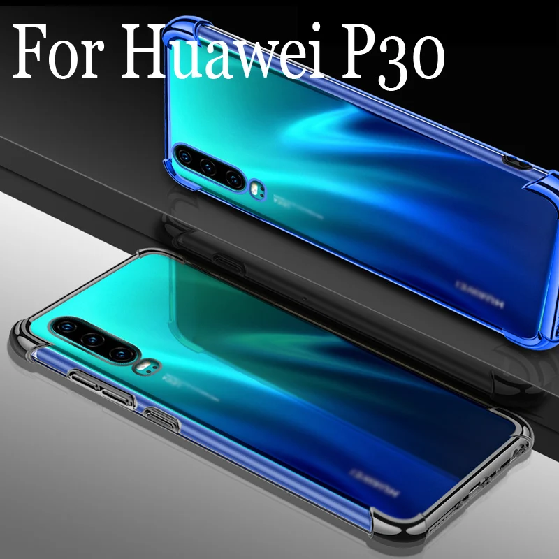 Ультратонкий Прозрачный мягкий ударопрочный чехол для телефона Huawei P30