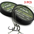 3 шт., плетеные лески для ловли карпа, 8 нитей, 20 м, 15 фунтов, 25 дюймов, 35 фунтов