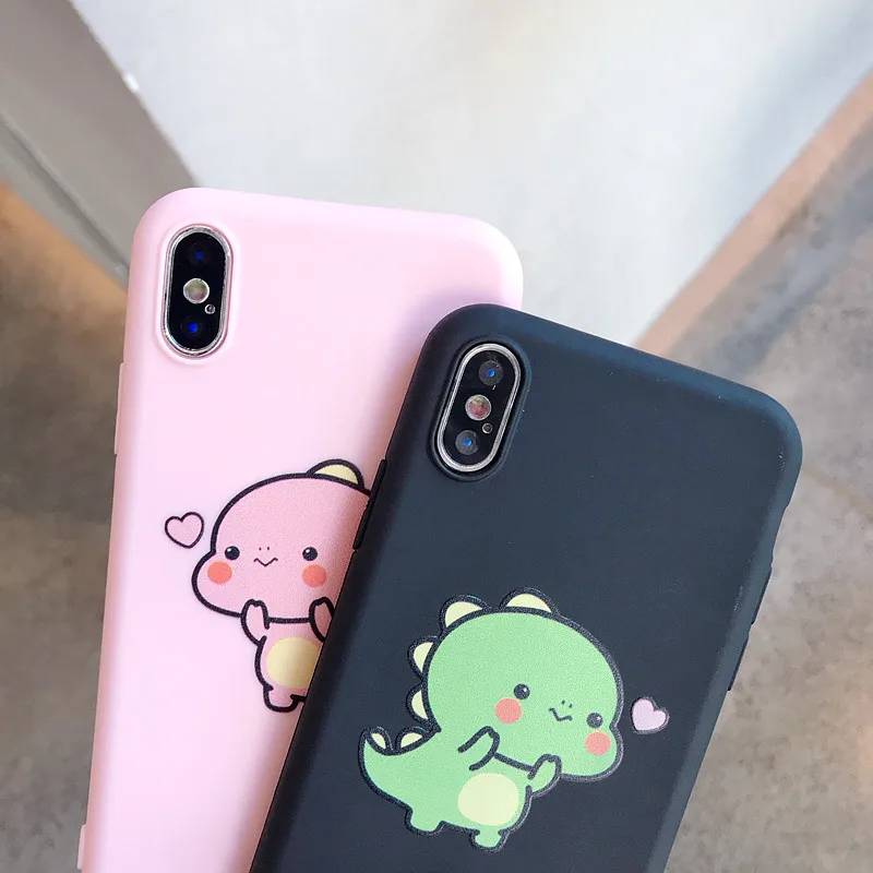 Милый чехол для телефона с динозавром из мультфильма для iphone 6, 7, 8, 11 pro, чехол для huawei p30 lite nova 3i, силиконовый Ультратонкий чехол ярких цветов