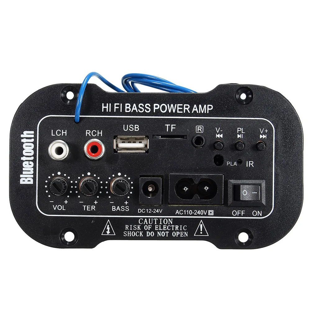 5 дюймовый автомобильный Bluetooth усилитель мощности Hi Fi цифровой стерео USB TF пульт