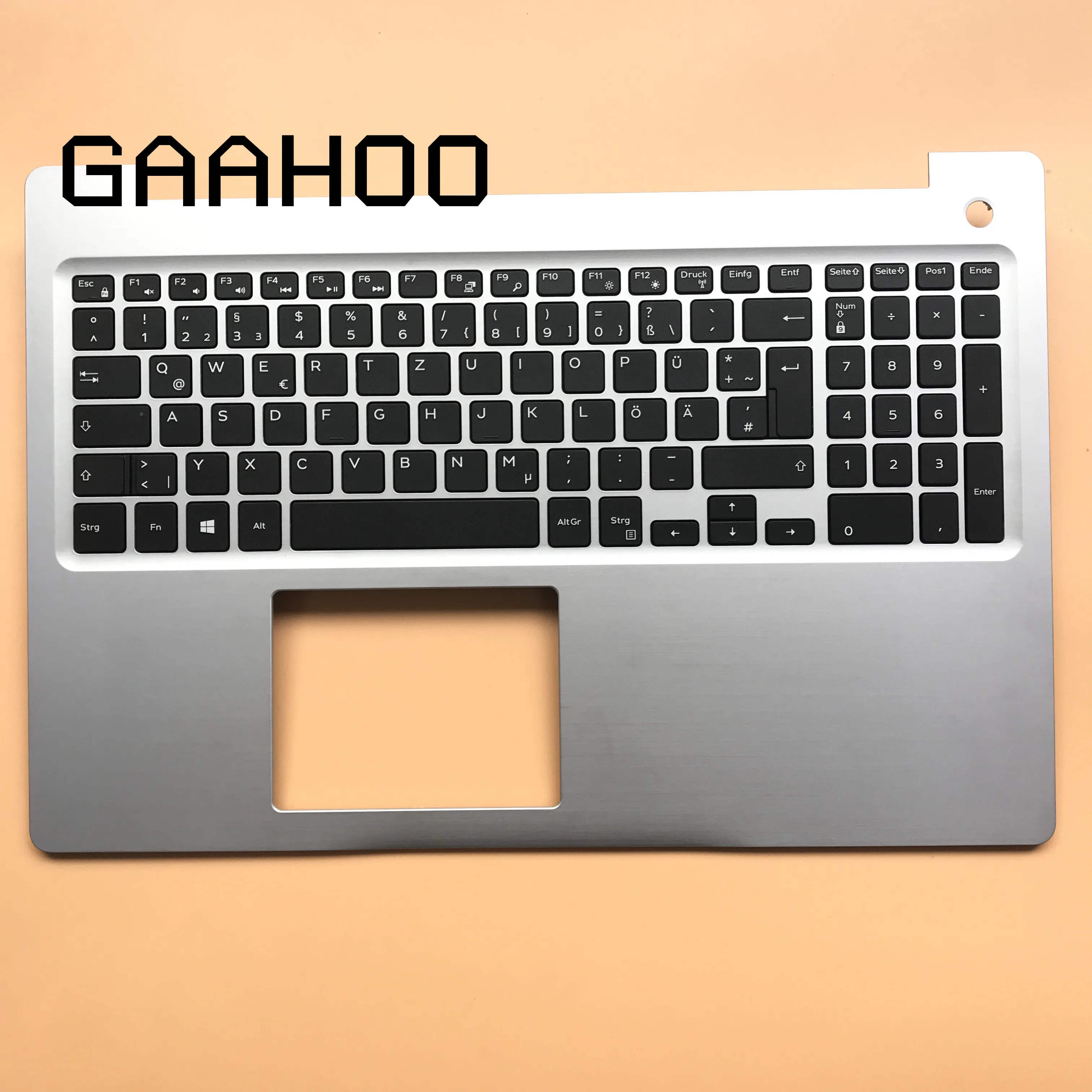 

Новая Оригинальная немецкая клавиатура ноутбука GE для DELL INSPIRON15-5000 5570 5575, Упор для рук в сборе, клавиатура, серебристая