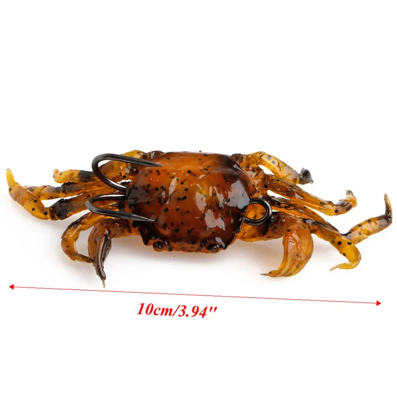 

3D Simulation Soft Crabs Fishing Bait Worm Lures Crankbaits Hooks Baits Tackle