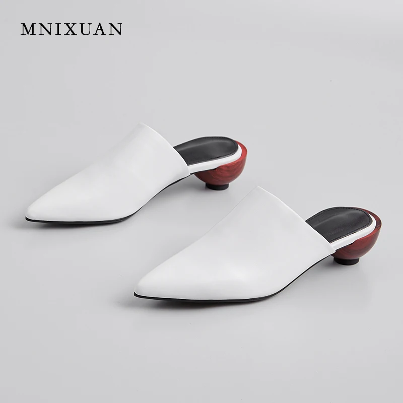MNIXUAN/женские шлепанцы в римском стиле босоножки с закрытым носком обувь без
