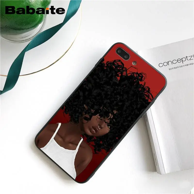 Чехол для телефона Babaite queen Afro Melanin Poppin для iphone 11 Pro 11Pro Max 6S 6plus 7plus 8 8Plus X Xs MAX 5 5S XR
