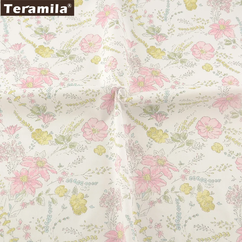 Хлопчатобумажной Ткани Печатных Цветочные Конструкции TERAMILA Саржа Жир Квартал