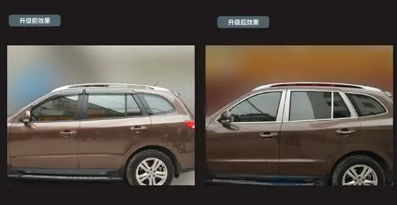 2007 2008 2009 2010 2011 2012 для Hyundai Santa Fe хромированная оконная отделка 22 шт. рамка Силла