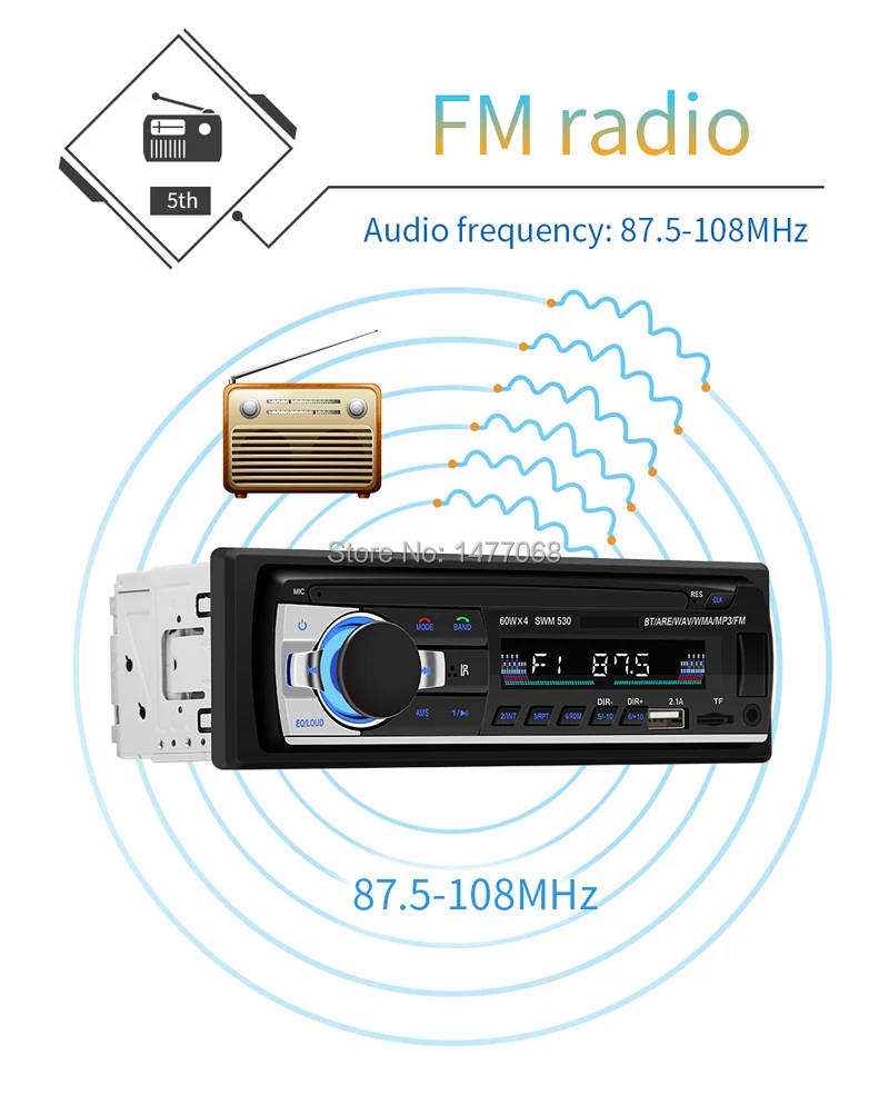 PHYEE 1 Дин Автомагнитола двойной USB быстрая зарядка Bluetooth стерео MP3 плеер аудио записи SD Aux A2DP ISO высокое Мощность Штатная 53