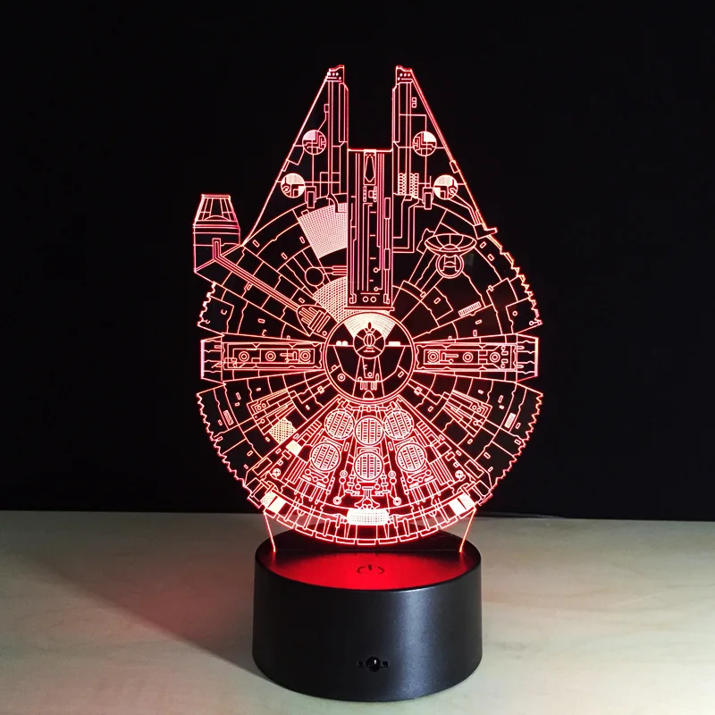 Disney Звездные войны космический светильники 7 Цвет изменение Игрушка