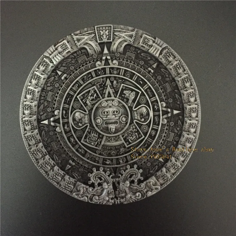 Высокое качество k 528 Календарь Ацтеков пряжки ремня человек и женская мода сплав