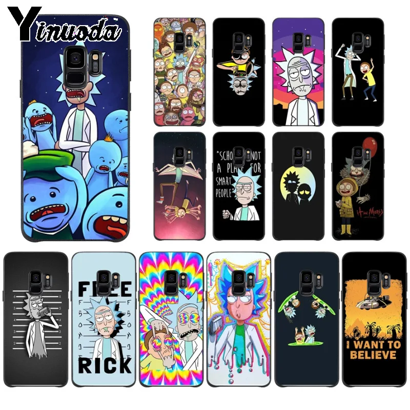 Yinuoda nimation Рик и Морти красочные милые аксессуары для телефона чехол samsung Galaxy s9 s8 plus