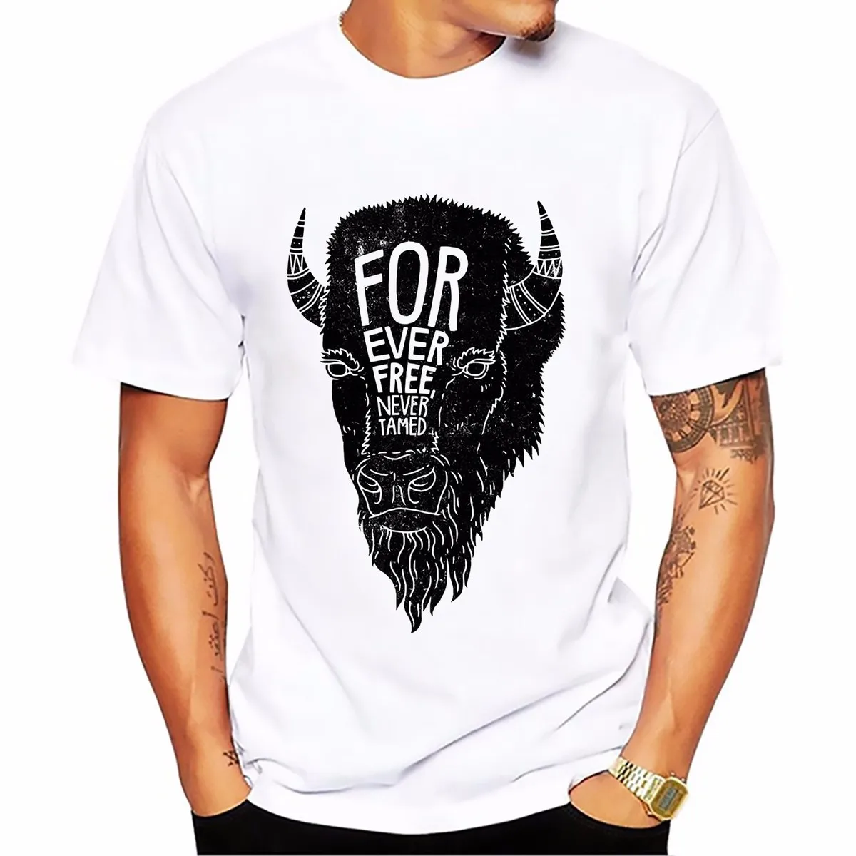 

Doomsday is cancelled design deer skull oxhead tshirt Breathable comfort t shirt Short Sleeve Plus Size T-shirt
