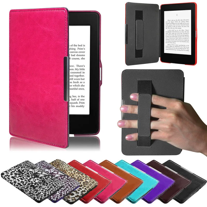 Красивый Gitf 2017 Новый премиу ультра тонкий кожаный смарт чехол для нового Amazon Kindle