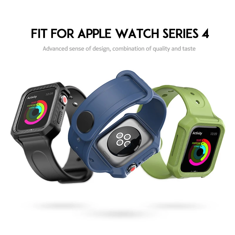 Силиконовый ремешок Laforuta для Apple Watch 44 мм 40 iWatch серии 4 спортивный браслет мужчин и