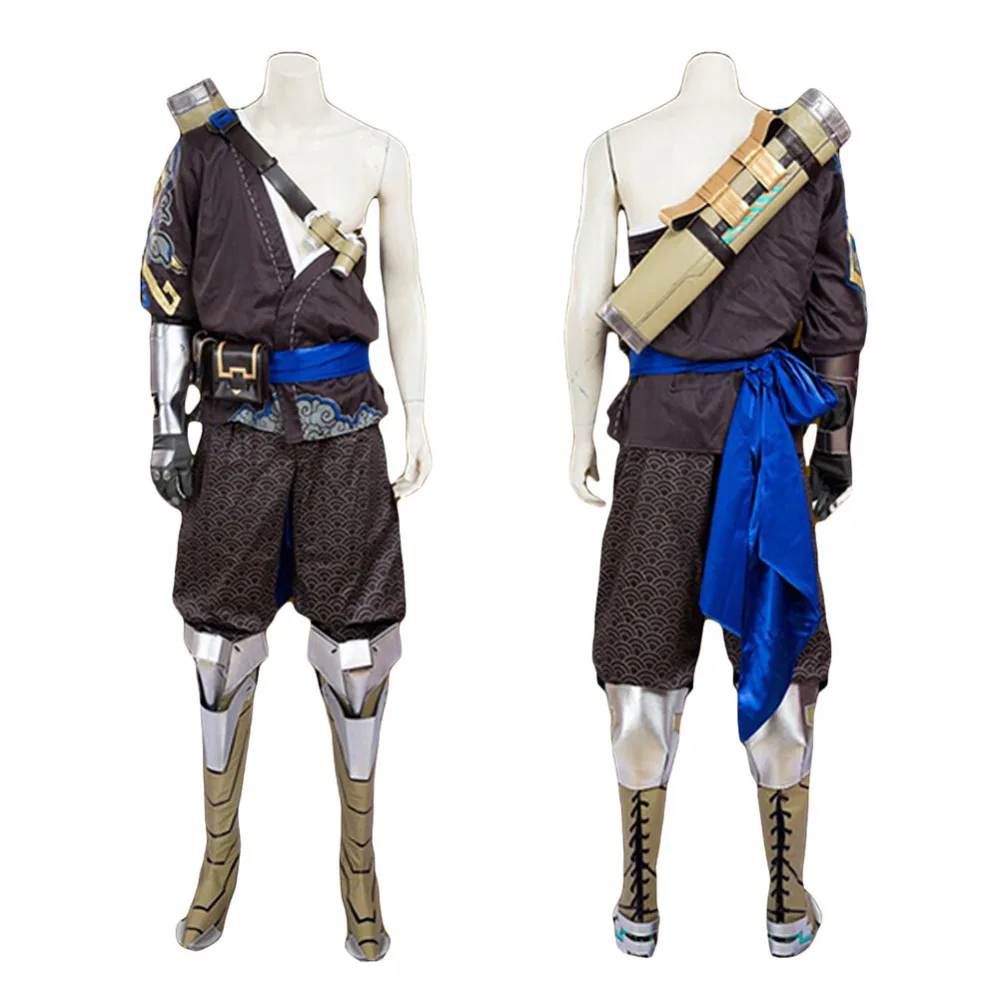 

Game OW Hanzo Cosplay Costume Outfit Whole Set for Halloween Canival Masquerade Hanzo Costume Men Women Full Set