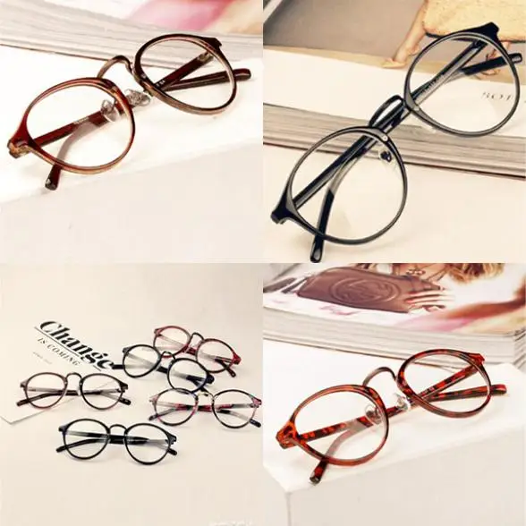 Очки унисекс с прозрачными линзами в стиле ретро|nerd glasses clear lens|glasses lensretro eyeglasses |