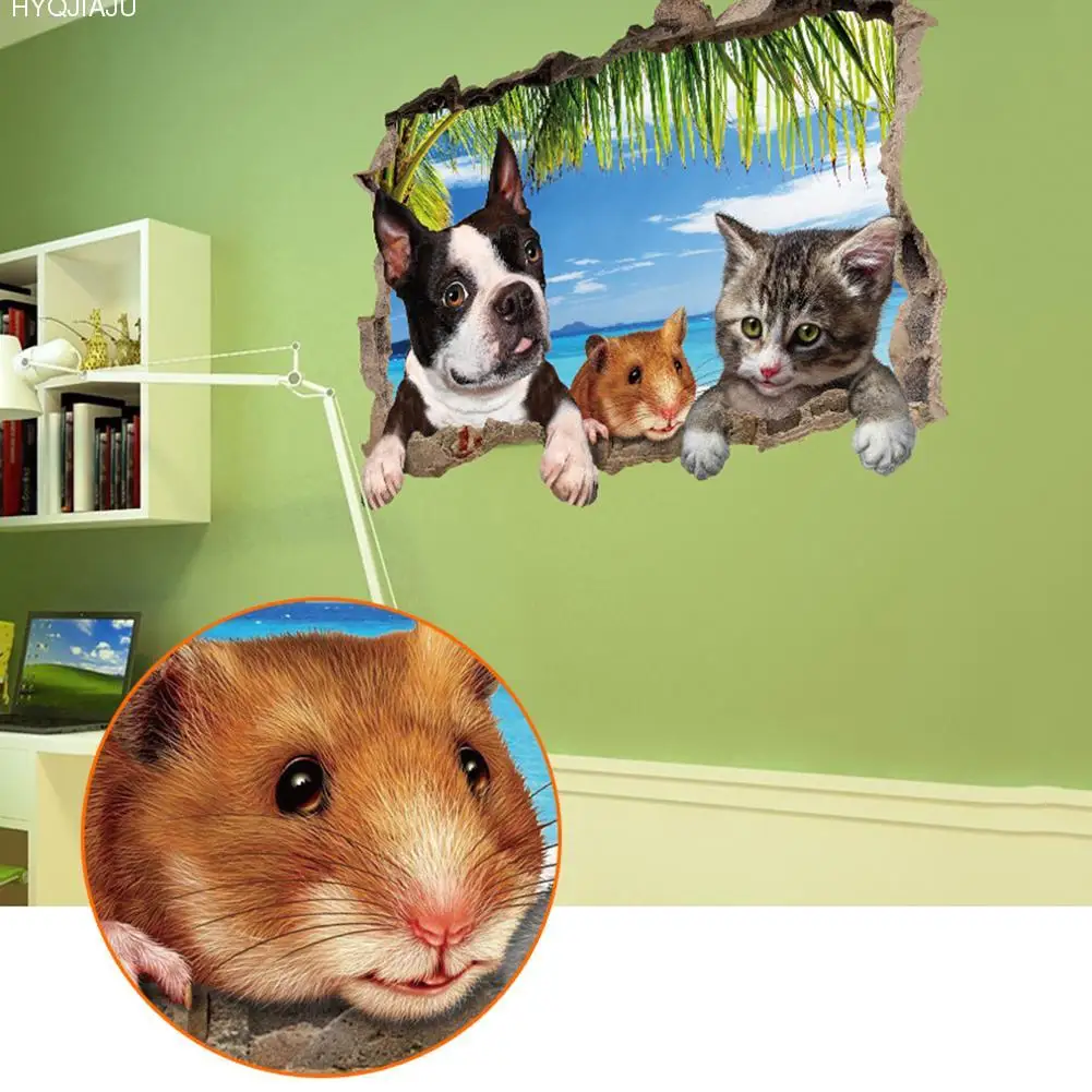 3D Животные пейзаж инновационная кровать изголовье кровати диван ТВ фон