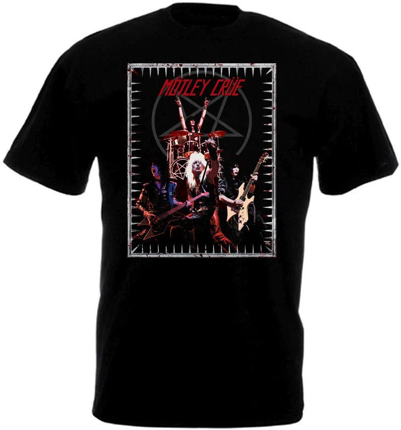 Create Your Own Shirt Casual Women O-Neck Motley Crue Short-Sleeve Tee Shirts | Женская одежда