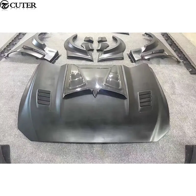 Комплект из углеродного волокна и FRP для кузова автомобиля неокрашенный передний