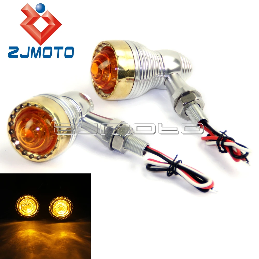 

Универсальный мотоциклетный поворотный фонарь M10, светодиодная лампа 10 мм, болт, светодиодный ний и задний поворотник, для Harley Softail Chopper Cafe ...