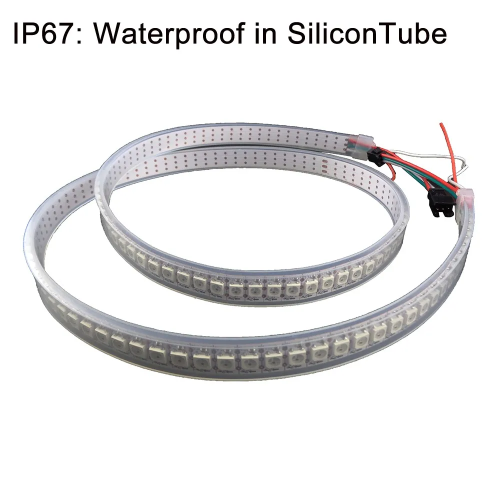 DC5V1m/4 м/5 м WS2812B 30/60/74/90/96/144 пикселей/светодиодов/m Smart led пикселей полосы, черный/белый печатных плат, WS2812 IC; WS2812B/M, IP30/IP65/IP67