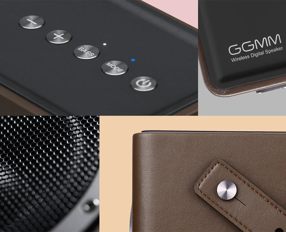 GGMM M4 Портативная Беспроводная колонка WIFI Bluetooth Колонка Hi-Fi стерео звук с басами для iOS Android Windows MFi Сертифицированная