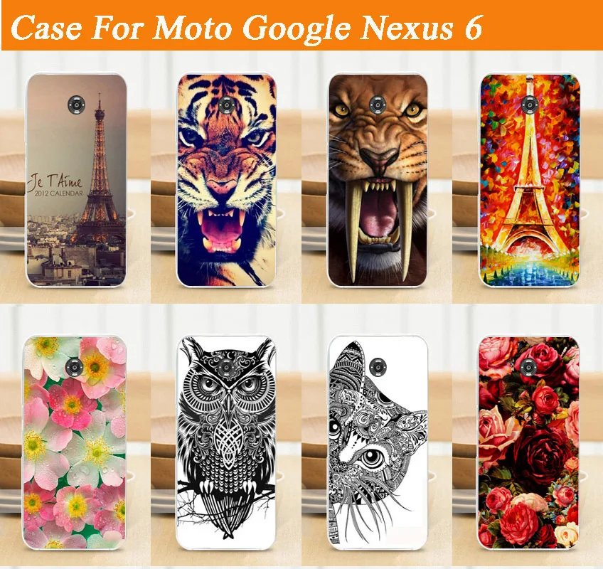 Цветной Мобильный телефон diy жесткий чехол накладка для телефона Moto Google Nexus 6