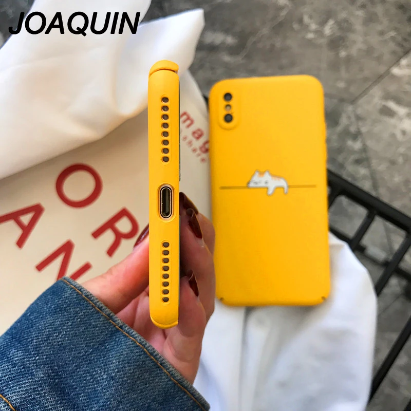 Чехол Lovebay для телефона iPhone 8 7 6 6s Plus милый мультяшный Кот Забавный животное желтый