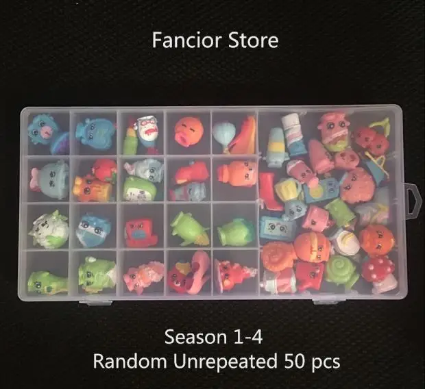 SEASON 1-4 50 PCS 25-50 PCS/LOT Unrepeated 3cm Shop kin Season 1 2 3 4 5 6 7 8 9 Shopping Dolls Catoon Figures Toys Tools Kids Christmas Gift - Цвет: SEASON 1-4 50 PCS
