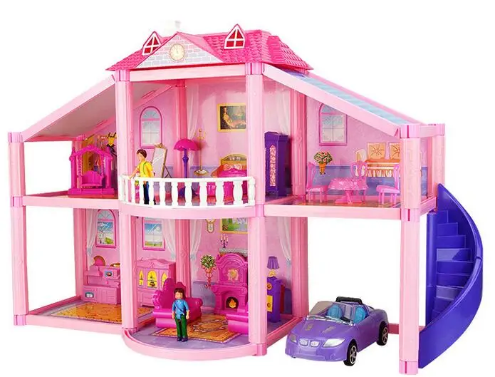 Diy Кукольный дом ручной сборки деревянный домик для свинки развивающие игрушки |