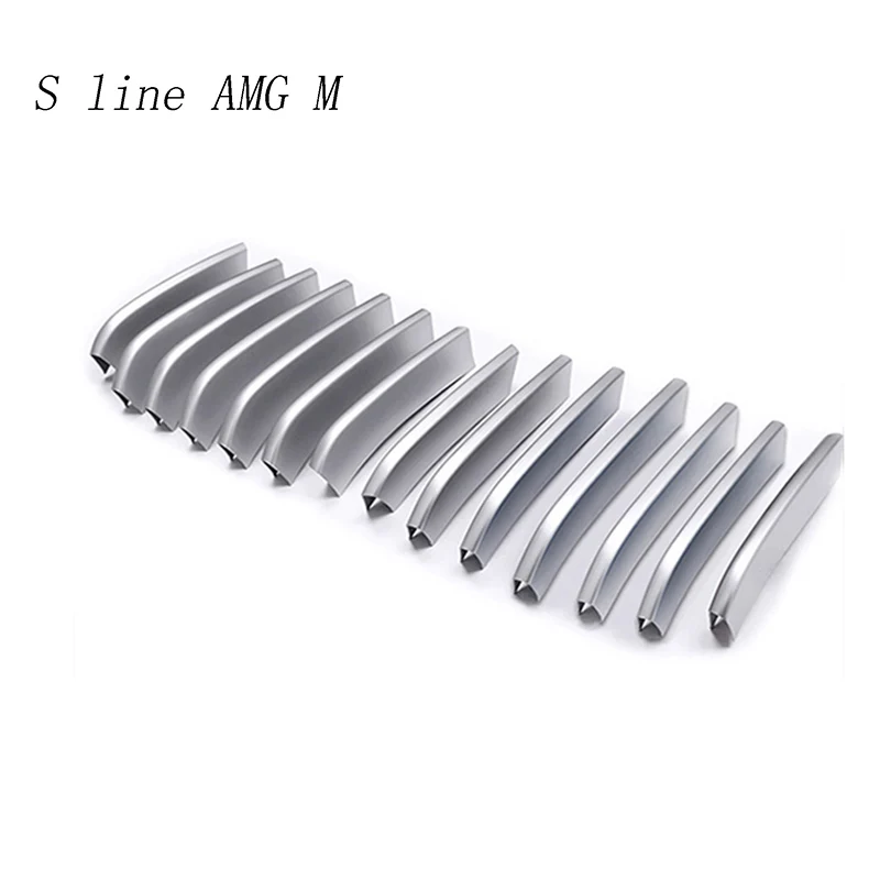 14 шт. передние средние решетки гриля отделочные полосы автостайлинг бампер