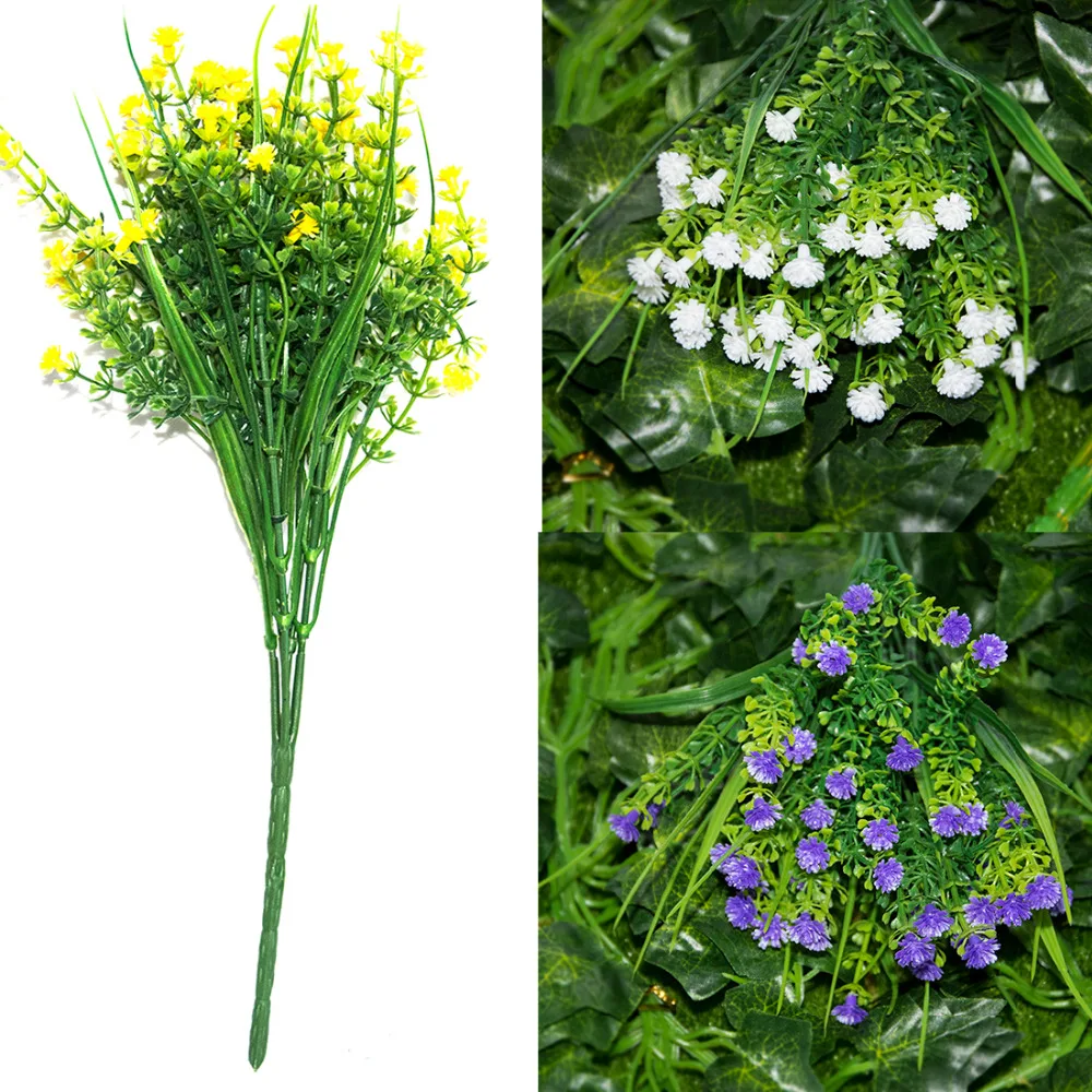 Новинка 1 ветка Маленькие искусственные растения трава цветы пластиковые