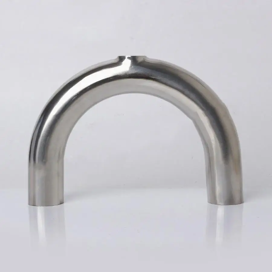

45mm 1.75" Pipe OD Butt Welding U Shaped Return Bend 3 Way SUS 316L Stainless Sanitary Fitting Spliter Homebrew Beer