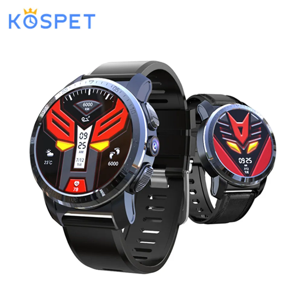 Смарт часы Kospet Optimus Pro 4G двойная система WiFi gps 3 ГБ ОЗУ 32 Гб ПЗУ Android 7.1.1 спортивного