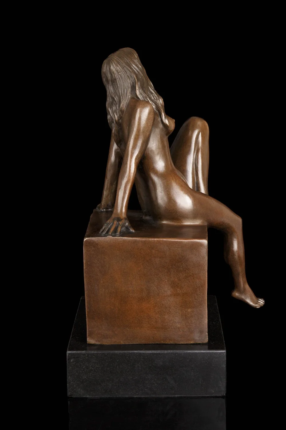 Бронзы ATLIE художественные ремесла сексуальный живот Обнаженная девушка