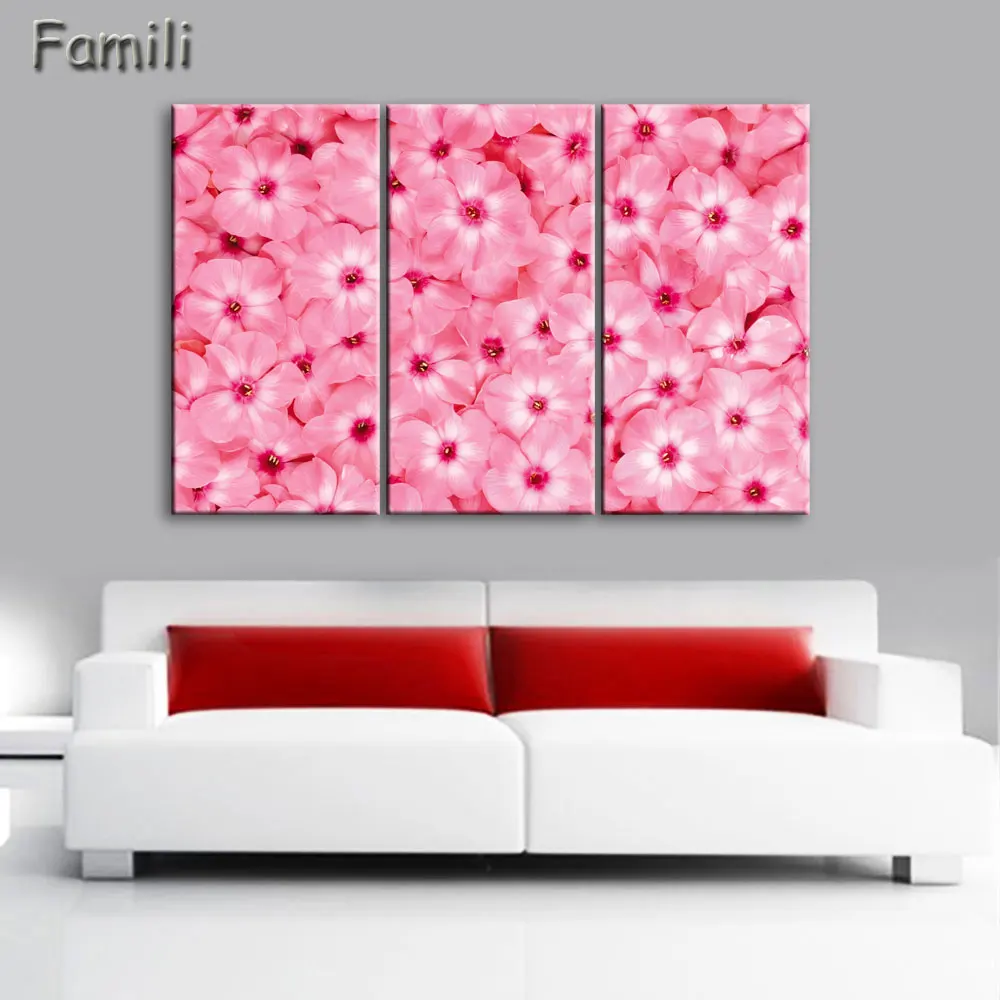 3pcs Rose Flower Painting Modern Canvas Print Home Decor Wall Art Picture For Living Room Modular picture (Unframed) | Дом и сад