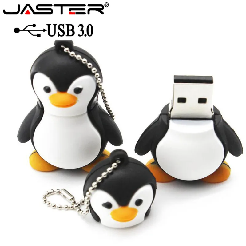 Usb флеш накопитель JASTER 3 0 с очаровательным пингвином флешка мультяшным рисунком 4