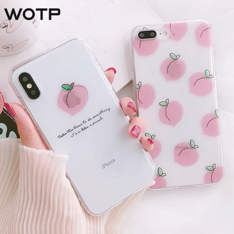 WOTP для iphone 7 мягкий ТПУ чехол X 6 6S 8 Plus модная летняя крутая задняя крышка |