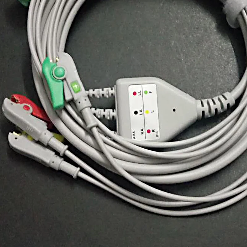 Совместим с 17pin Spacelabs терпеливым ЭКГ/ЭКГ монитором 3 свинцовым кабелем и Leadwire