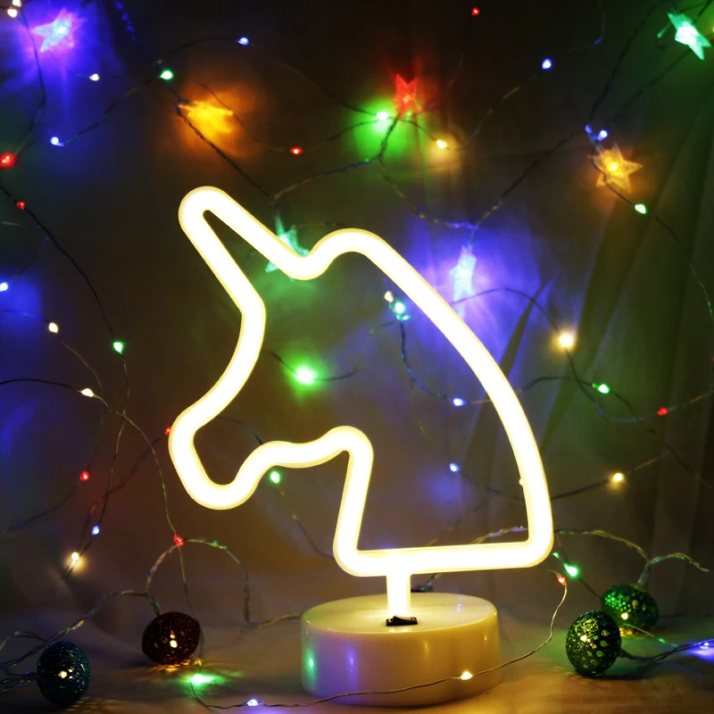 Dcrlamp 3D Единорог огни и освещение USB новинка ночник вечерние светодиодный