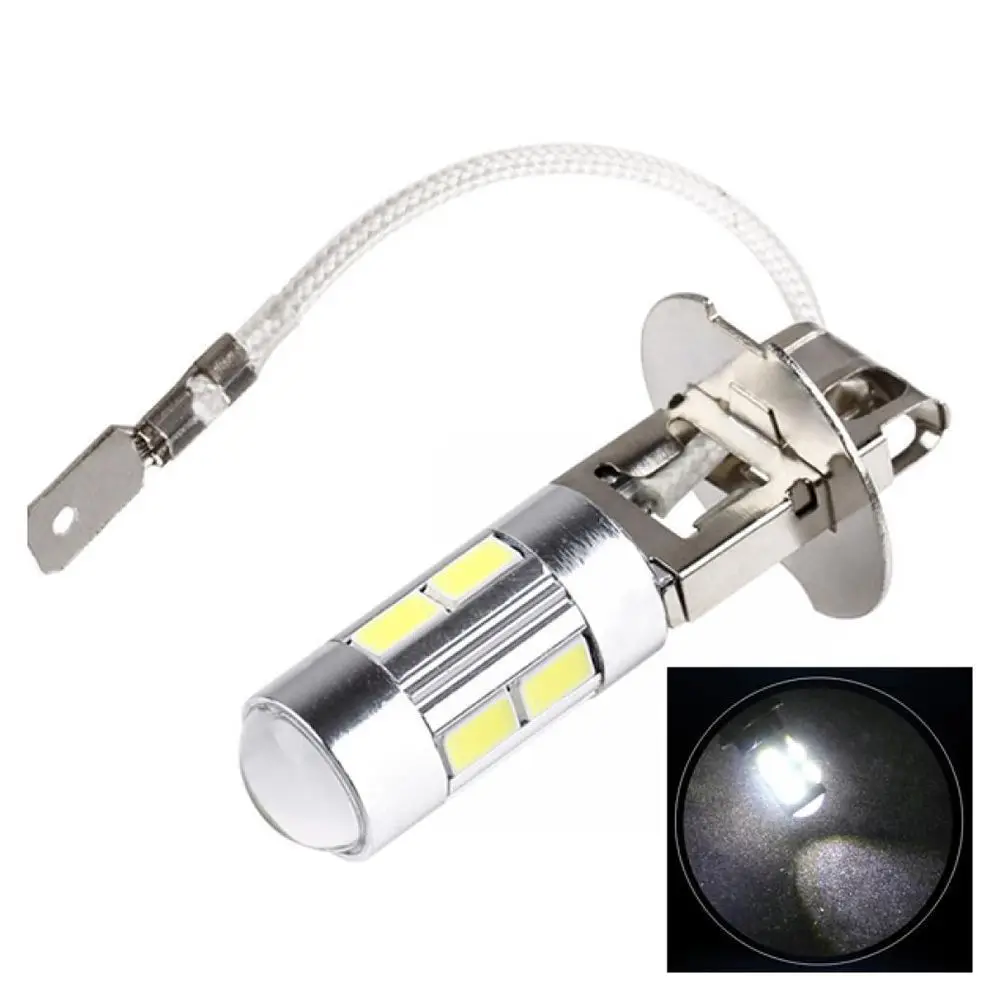 2 шт. 10SMD H3 светодиодный 5630 DC 12V дальнего света 360 градусов супер яркий