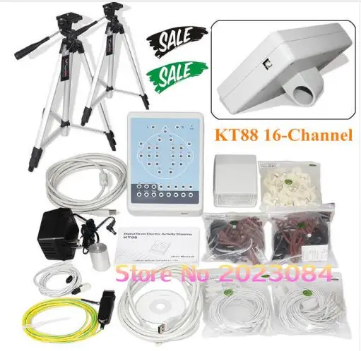 Contec KT88-1016 16-Channel Portable Digital EEG Brain Mapping Scanner CE | Красота и здоровье