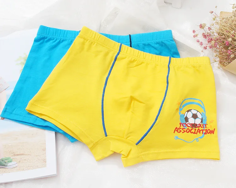 Boys'нижнее белье CUHK, спортивные трусы из чистого хлопка для студентов, эластичные дышащие детские трусики для детей от 2 до 12 лет