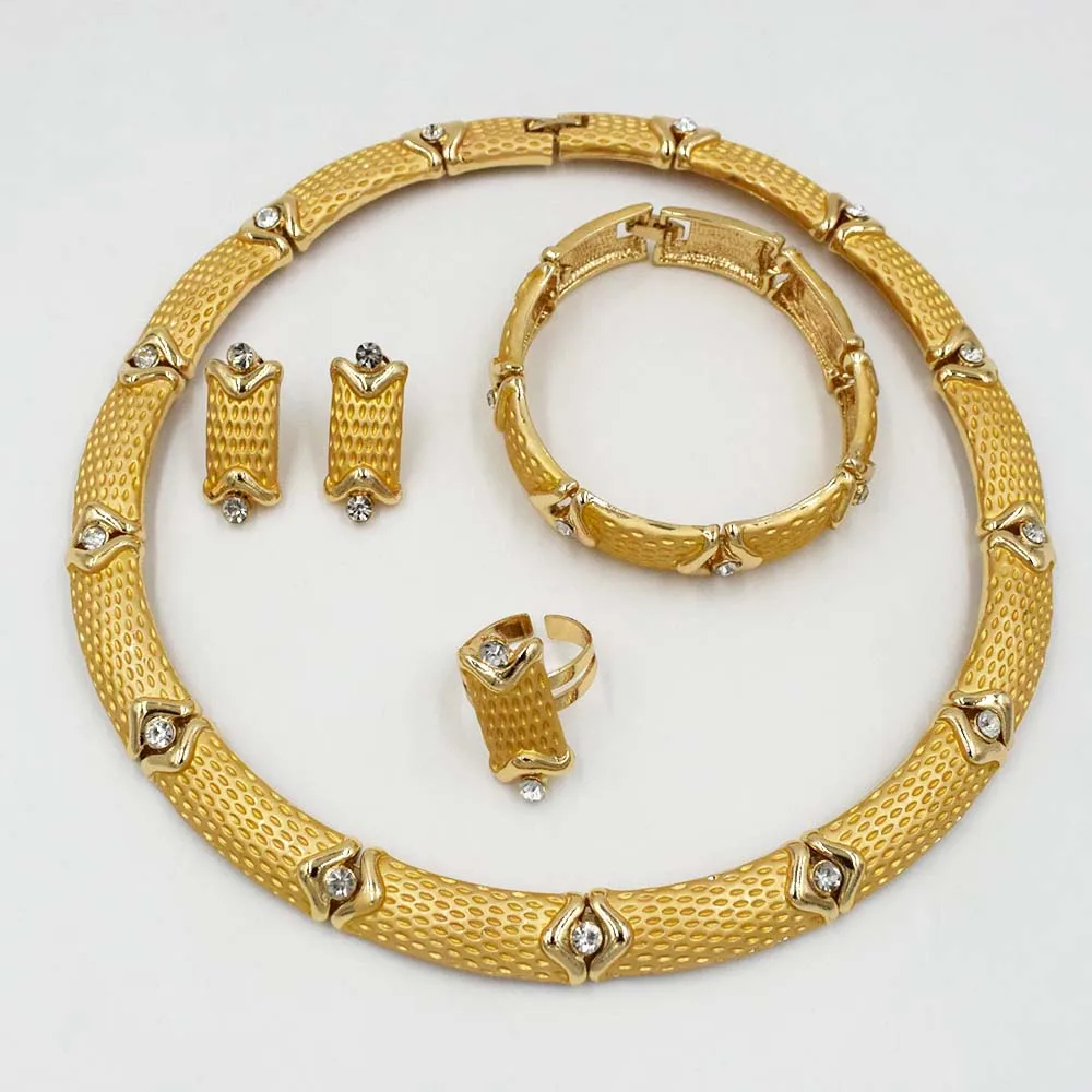 Новинка 2020 модные золотые ювелирные украшения Дубая женское нигерийское