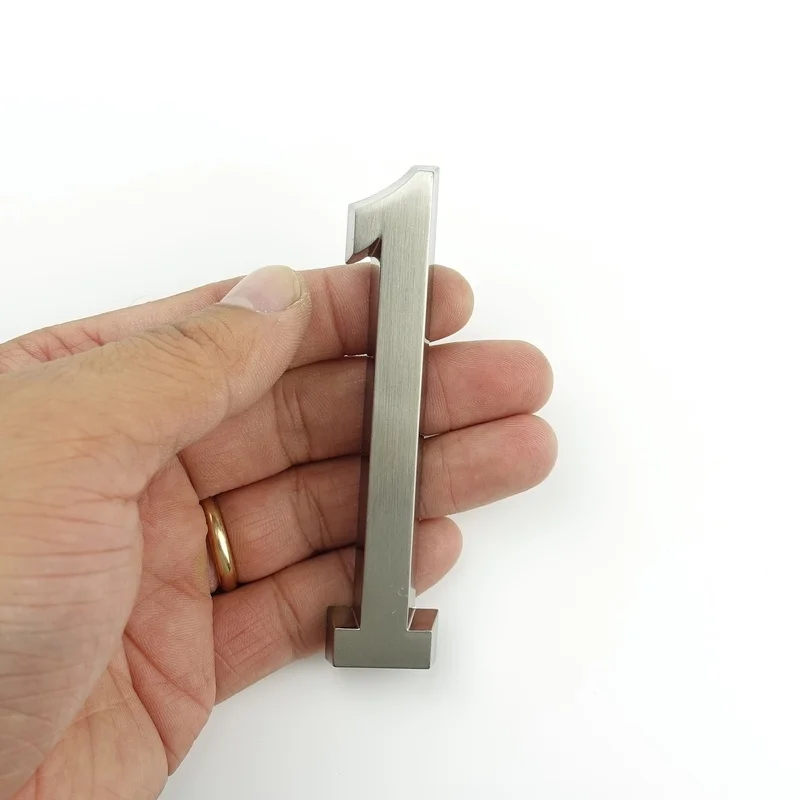 Клей 101 мм высота номер дома адрес двери цифры цинковый сплав атлас никель