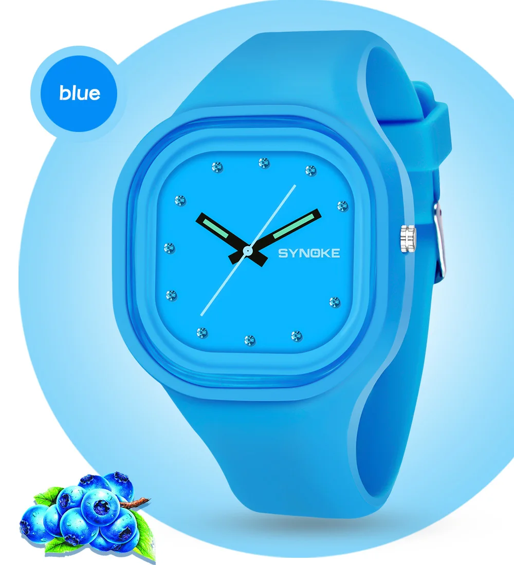 SYNOKE Модные кварцевые часы для мужчин и женщин Спортивные часы Топовый бренд Известные мужские и женские часы Кварцевые часы с силиконовым ремешком