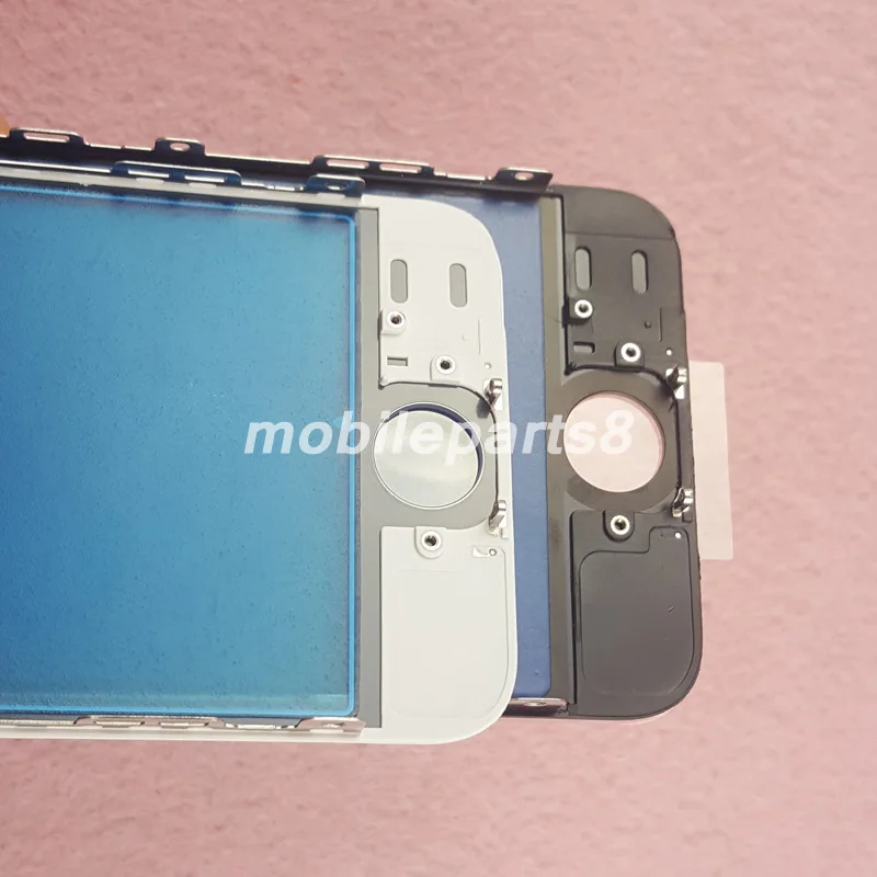 100 шт./лот DHL Бесплатная доставка Стекло с рамкой для iPhone 5C спереди Экран внешний