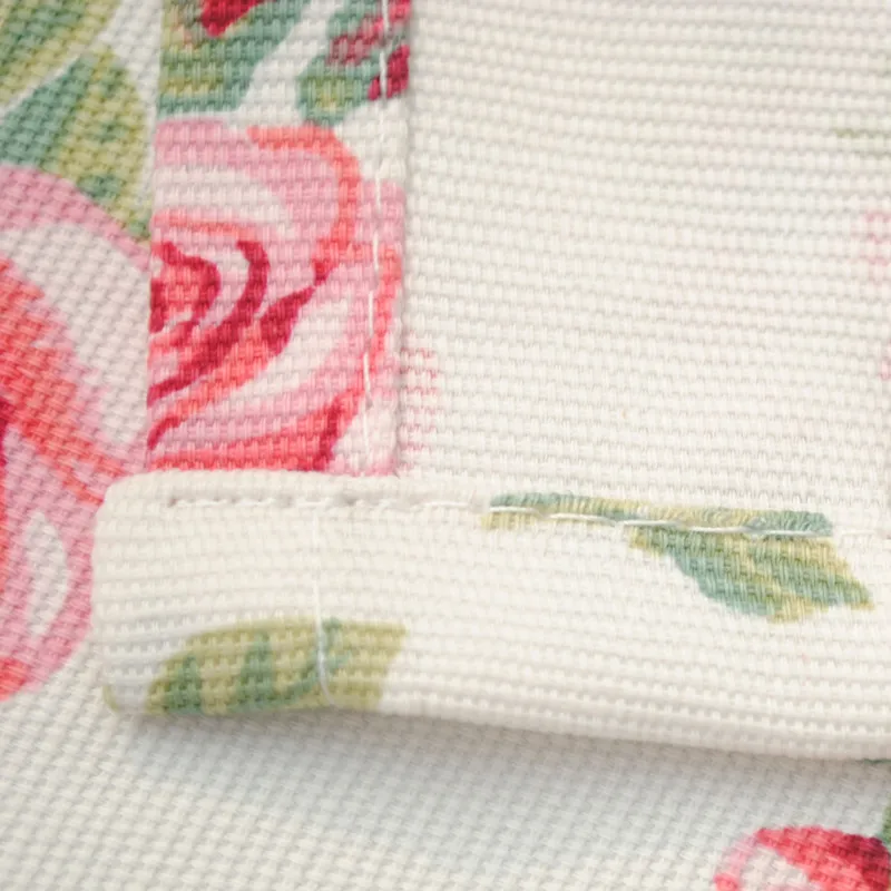 

New Arrival Cotton Canvas Korean Style Floral Series Rose Table Cloth For Dining Table/Party/ Wedding 140*180cm Accept Customize