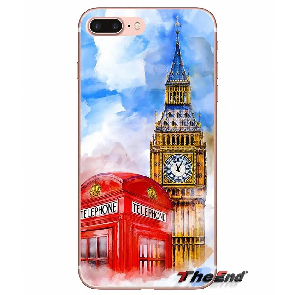 Чехол для телефона HTC One M7 M8 A9 M9 M10 E9 Plus Desire 630 530 626 628 816 820 Motorola G G2 G3 Red London|phone cases|case acase