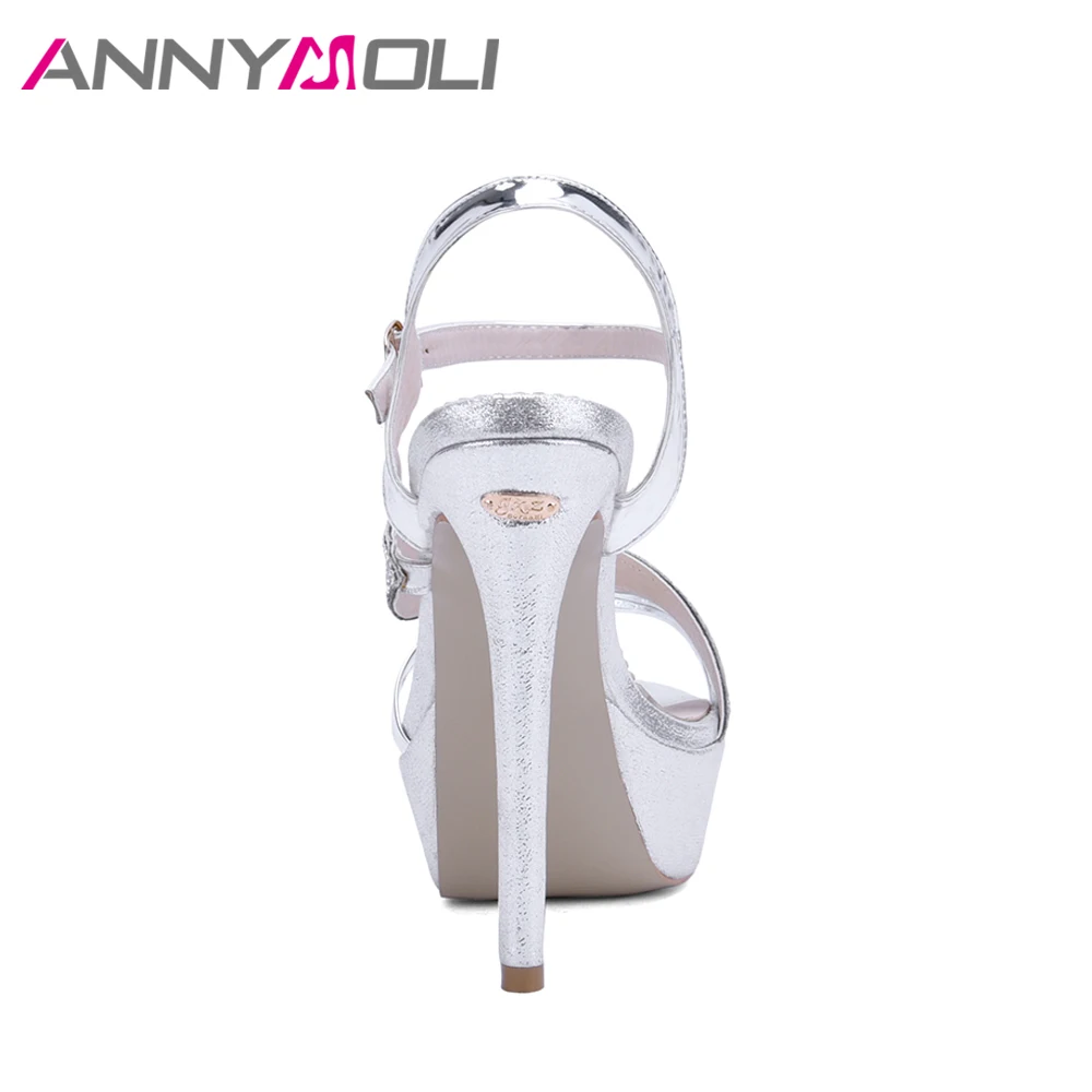 ANNYMOLI/женские вечерние сандалии женская обувь для стриптиза на платформе и
