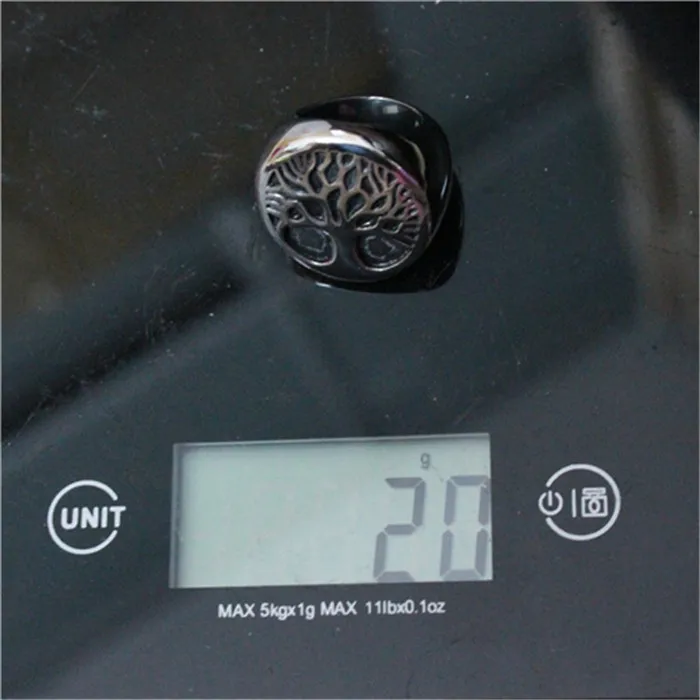 1 шт. Новое поступление полировочное кольцо с деревом из нержавеющей стали 316L